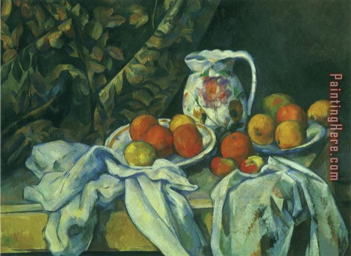 Paul Cezanne Still Life with Curtain 1899